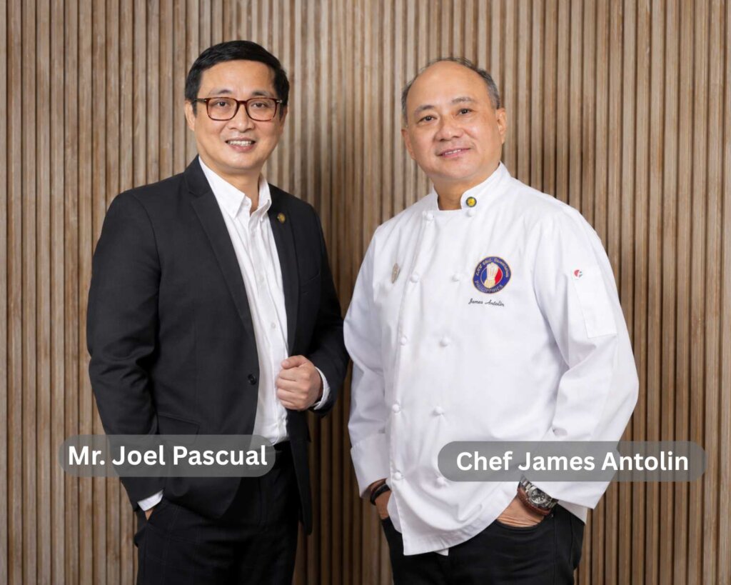 Joel Pascual and Chef James Antolin